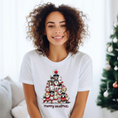 Merry Woofmas Dog Weihnachtsbaum T-Shirt
