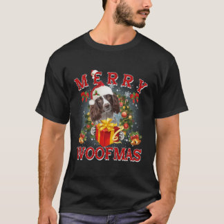Merry Woofmas English Springer Spaniel Ornats T-Shirt