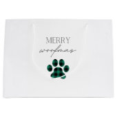 Merry Woofmas Große Geschenktüte (Vorderseite)