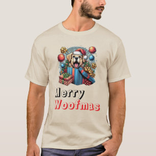 Merry Woofmas Haustiere Hundeliebhaber T-Shirt