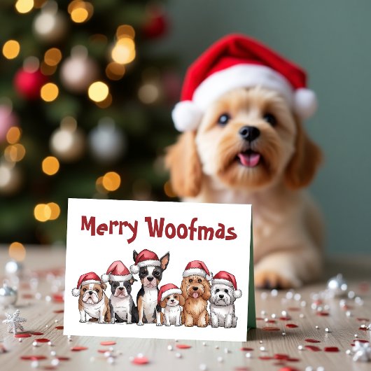 Merry Woofmas Hund Weihnachten Funny Pet