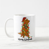 Merry Woofmas Kaffeetasse (Links)