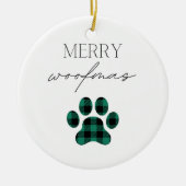 Merry Woofmas Keramik Ornament (Vorne)