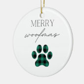 Merry Woofmas Keramik Ornament (Links)