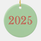 Merry WOOFmas Keramik Ornament (Hinten)