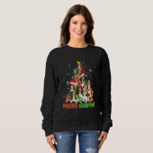 Merry Woofmas Merry Christmas For Basset Hound Dog Sweatshirt (Vorne ganz)
