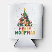 Merry Woofmas - Merry Christmas For Dog Lovers (1) Dosenkühler (Vorderseite)