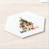 Merry Woofmas - Merry Christmas For Dog Lovers (1) Untersetzer (angewinkelt)