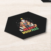 Merry Woofmas - Merry Christmas For Dog Lovers (2) Untersetzer (angewinkelt)