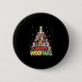 Merry Woofmas - Merry Christmas For Dog Lovers (3) Button (Vorderseite)