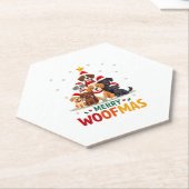 Merry Woofmas - Merry Christmas For Dog Lovers (3) Untersetzer (angewinkelt)