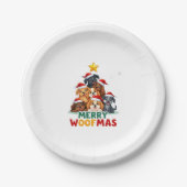 Merry Woofmas - Merry Christmas For Dog Lovers (4) Pappteller (Vorderseite)