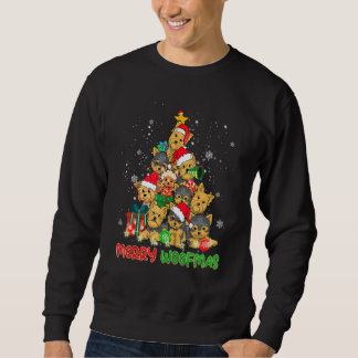 Merry Woofmas Merry Christmas For Yorkshire Terrie Sweatshirt