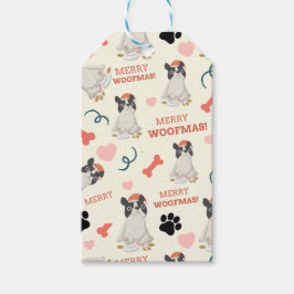 Merry WOOFMAS Mittlere Geschenktasche Geschenkanhänger