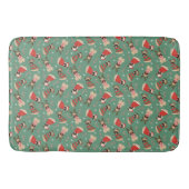 Merry Woofmas Mops Hunde Badematte (Vorderseite)