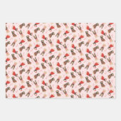 Merry Woofmas Mops Hunde Geschenkpapier Set (Vorderseite 2)