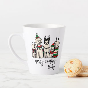 Merry Woofmas Niedlich Hunde Weihnachten Individue Milchtasse