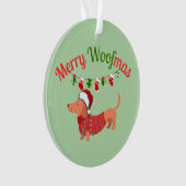 Merry WOOFmas Ornament (Vorderseite)