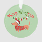 Merry WOOFmas Ornament (Vorderseite)