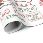 Merry WOOFMAS-Personalisiertes Dog Wrapping Paper Geschenkpapier (Rolleneckpunkt)