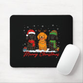 Merry Woofmas Santa Reindeer Elf Dachshund Christm Mousepad (Mit Mouse)