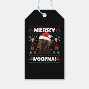 Merry Woofmas Schokolade Weihnachten Labrador Love Geschenkanhänger
