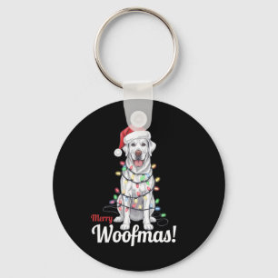 Merry Woofmas Silver Labrador Hund Dekoration Chri Schlüsselanhänger