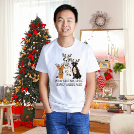 Merry Woofmas, Spaß Weihnachtshunde T - Shirt