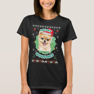 Merry Woofmas Spitz T-Shirt
