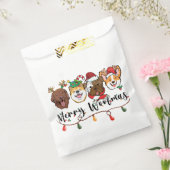 Merry Woofmas Typografie Fvor Bags Geschenktütchen (Versiegelt)