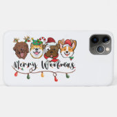 Merry Woofmas Typografie iPhone 11 Pro Max Fall Case-Mate iPhone Hülle (Rückseite (Horizontal))