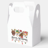 Merry Woofmas Typografy Fevor Box Geschenkschachtel (Geöffnet)