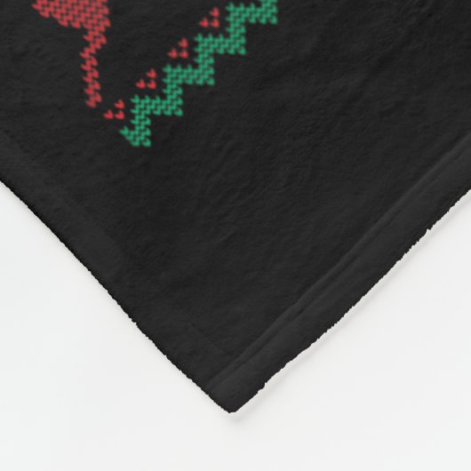 Merry Woofmas Ugly Sweater Black Lab Labrador Chri Fleecedecke (Ecke)