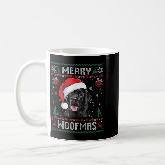Merry Woofmas Ugly Sweater Black Lab Labrador Chri Kaffeetasse (Links)