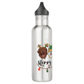 Merry Woofmas Wasserflasche Edelstahlflasche (Links)
