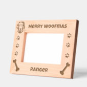 Merry Woofmas Weihnachten Weihnachten Weihnachten- Geätzte Rahmen (Links)