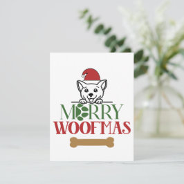 Merry Woofmas Weihnachtskarte Feiertagskarte