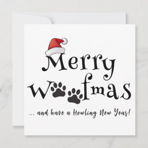 Merry Woofmas Weihnachtskarte Karte