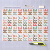 MERRY Words funky Wrapping Tissue Paper Seidenpapier (Handwerk)