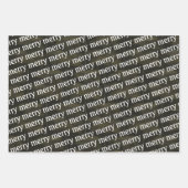 Merry Wrapping Paper Sheets Geschenkpapier Set (Vorderseite 3)