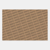 Merry Wrapping Paper Sheets Geschenkpapier Set (Vorderseite 2)