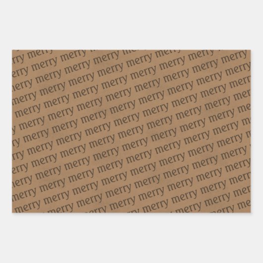 Merry Wrapping Paper Sheets Geschenkpapier Set (Vorderseite 2)