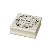 Merry Wreath | Aus Liebe hergestellt | PERSONALISI Gummistempel (Stempel)