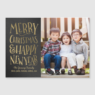 Merry wünscht Holiday Thin Magnetic Card Magnetkarte
