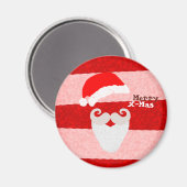 Merry X-Mas Santa Magnet (Vorderseite/Rückseite)