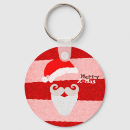 Merry X-Mas-Weihnachtsmannmütze Schlüsselanhänger