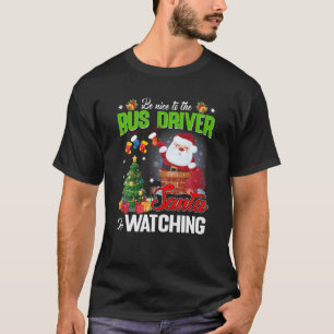 Merry Xmas 2021 sei nett zum Busfahrer Santa ist T-Shirt