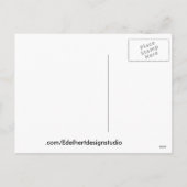 Merry Xmas 3 Sterne Rote Grenze Postkarte (Rückseite)