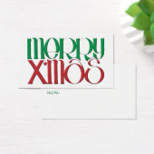 Merry X'mas 3D Geschenktag (Schreibtisch)