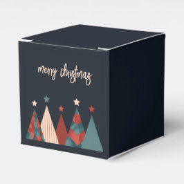 Merry Xmas abstrakte Weihnachtsbäume Geschenkschachtel